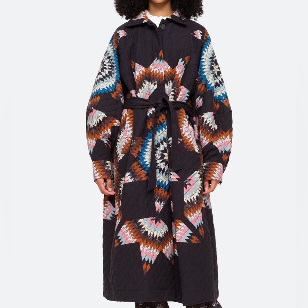 Sea Quilted Coat